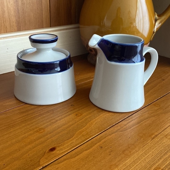 💙Vintage Noritake Primastone Genuine Stoneware Cream and Sugar Set - Picture 2 of 8